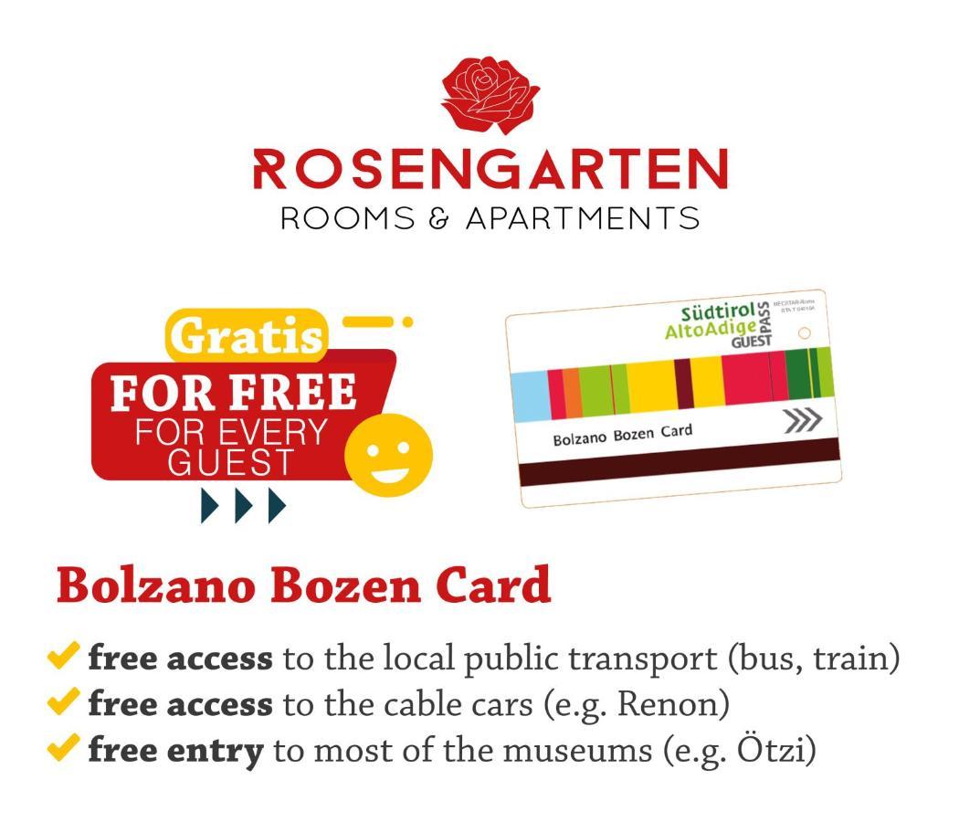 Rosengarten Rooms Болзано Екстериор снимка